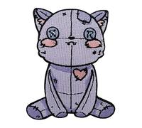 Iron-on Patch - 7 Lives cat | Cats Patch, Animal Iron on Patches, Animals Embroidery Patch, Voodoo ironable Patch, Gothic Badges Finally Home