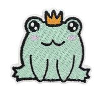 Iron-On Patch - Frog Prince | Children's Iron-On Patch, Cute Animal Patches for Sewing, Funny Small Iron-On Patches, Frog Iron-On Patch, Cute Girl Patches Finally Home