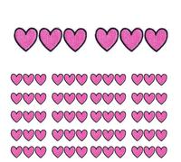 Iron on Patches 10Pcs Hot Pink Series Embroidery Patch DIY Cartoon Cat Leopard Love Flame Iron On Patches for Clothing Sew Applique(PE9794CT)