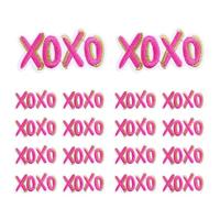 Iron on Patches 10Pcs Hot Pink Series Embroidery Patch DIY Cartoon Cat Leopard Love Flame Iron On Patches for Clothing Sew Applique(PE9792CT)