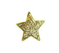 Iron On Patches 10pcs Sequins Glitter Star Ironing Patch Embroidery Cloth Jacket Bag Hat Decor Accessories Flash Star Patch DIY Craft Supplies(Color 15,Large(12 * 12cm))