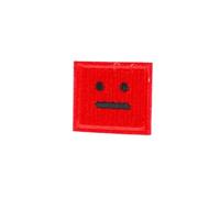 Iron On Patches 7pcs Patch Hat Badge Children's Clothing Accessories Animal Embroidery Cloth Smiling Face(Color 3)