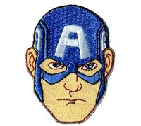 Iron on Patches - Avengers 'Captain America 3' - Blue - 6,5 x 5 cm - by Marvel© Application Embroided Patch Badges