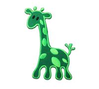 Iron on Patches - Giraffe Animal Children - Several Colors Selectable - 9,4 x 6,5 cm - by catch-the-patch® Application Embroided Patch Badges, Color:Green