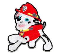 Iron on Patches - Paw Patrol Marshall - red - 7x6,2cm - Spin Master Application Embroided Patch Badges