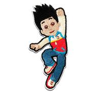 Iron on Patches - Paw Patrol Ryder - Colorful - 7,8x3,5cm - Spin Master Application Embroided Patch Badges