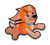 Iron on Patches - Paw Patrol Zuma - Orange - 5,8x6,6cm - Spin Master Application Embroided Patch Badges