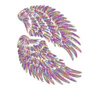 Iron On Patches - Wing Embroidery Repair Applique, Decorative Jeans Applique for Clothing and Accessories Perfect for Jacket Hat Jeans Shirt Hoodie Shoe Dress Handicraft DIY Sewing and Fashion