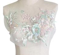 Iron on Sequin Flower Patch Sewing Project Home Decor Polyester Craft Applique