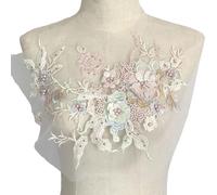 Iron on Sequin Flower Patch Sewing Project Home Decor Polyester Craft Applique