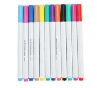 Iron On Transfer Pens 12Pcs Embroidery Iron On Transfer Pen Fine Tip Embroidery Heat Marker for DIY Fabric T Shirts Pillow Clothes Canvas