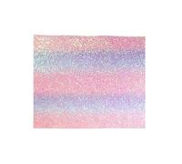 Iron-On-Transfer-Sheet - Rainbow Glitter Crafting Pad, Reinforced Synthetic matrixs + Tear-Resistant Edge, Uniform Caloric Distribution, 0.2mm Thickness | Perfect for Home & Classroom