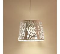 Iron One-Light Adjustable Minimalist Pendant Hanging Carved Woods Hollow Chandelier E27/E26 Single Head Light Creative Dining Restaurant