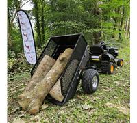 Iron Ox Atv Tipping Trailer With Side Rails For Atv Quad Bike And Ride On Mower