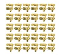 Iron Padlock Hasps 27mm Wide for Jewelry Boxes(Gold)