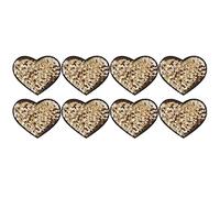 Iron Patches DIY Making Fabric Decoration, 8pcs Polyester Plastic Material, Golden Black Background - Easy Heat Seal, Unique Valentine's Day Style, Creative Craft Projects