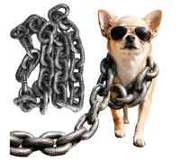 Iron Paw Chain Leash, 1.5M/59In Funny Plastic Fake Simulation Paw Chain Decor for Small Dogs Cats, Lightweight Photo Shooting Accessory (Grey, S (7cm/2.76inch))