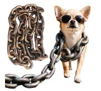 Iron Paw Chain Leash, 1.5M/59In Funny Plastic Fake Simulation Paw Chain Decor for Small Dogs Cats, Lightweight Photo Shooting Accessory (Gold, S (7cm/2.76inch))