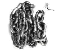 Iron Paw Chain Leash, Big Chain Leash for Small Dog Funny, Plastic Imitating Iron Chains, Fun Photo Props for Small Dogs/Cats, Looks Strong and Heavy, (Silver,9.8ft)