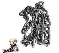 Iron Paw Chain Leash,for Dogs Cats, Outdoor Training，Silver：1.5m：M | Lightweight Big Chain Leash For Small Dog Funny,Plastic Imitating Irons Chains Looks Strong And Heavy