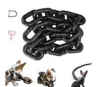 Iron Paw Chain Leash,Funny Giant Chain Leash for Small Dog,Plastic Imitating Iron Chains Looks Strong and Heavy for Small Dog/Cat Photo Props，Black：4.9ft