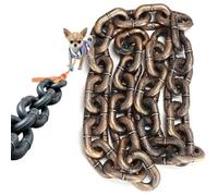Iron Paw Chain Leash,Iron Paws For Dogs, Lightweight Big Chain Leash for Small Dog Funny, Plastic Imitating Chains Looks Strong and Heavy for Small Dog/Cat Photo Props (Bronze,M-2m)