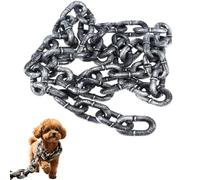 Iron Paw Chain Leash, Lightweight Big Chain Leash for Small Dog Cats, Funny Plastic Imitating Iron Chains Looks Strong and Heavy for Pet Photo Props (1.5M)