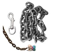 Iron Paw Chain Leash, Lightweight Plastic Heavy-Look Chain, Funny Giant Fake Iron Chain Pet Leash for Small Dogs & Cats, Novelty Photo Prop for Chihuahua, Yorkie, Poodle, Puppy (#B,1.5m-L)