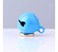 Iron Pet Collar Bell with Keyring, Crisp Bell Sound for Easy Tracking, Fix on Collar or Fabric, Suitable for Dogs and Cats, Attractive Sound (Sky Blue)