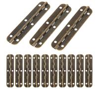 Iron Piano Hinge 180 Degree Long Hinge 150x10mm for Wooden Boxes | Pre-drilled Holes, Continuous Full-length Support, Quiet Operation, Easy Installation for Diyers and Woodworking Repairs
