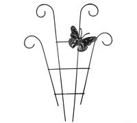 Iron Plant Support for Climbers to Maintain Stem Alignment and Prevent Tangled Growth in Containers or Ground Soil (A)