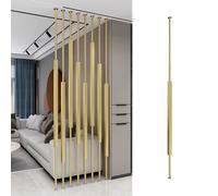 Iron Post Room Divider with Adjustable Height Base for Hallway, Entrance, and Balcony Privacy Screens