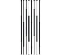 Iron Post Room Divider with Adjustable Height Base for Hallway, Entrance, and Balcony Privacy Screens