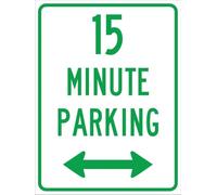 Iron Poster Painting 15 Minute Parking Not Easy To Rust Metal Tin Sign Wear-Resistant And Durable Metal Sign For Shop Coffee Home 20X30Cm