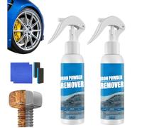 Iron Powder Remover Spray - 2026 Upgraded Multi-functional Quick-acting Rust Removal Spray, Fast-Acting Sprays for Auto Rust and Stains for Car, Tools, Metal (2 Pcs, 1 Count (Pack of 1))