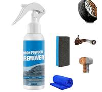 Iron Powder Remover Spray, Car Heavy Duty Rust Remover Spray, Iron Removers Cleaner, Fast Acting Car Rust Removal Sprays, Multifunctional Paint Cleaner, for Metal, Bikes, Tools, Furniture (1PC, 1)