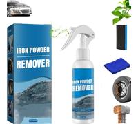 Iron Powder Remover Spray, Multi-functional Quick-Acting Rust Removal Spray, Car Rust & Iron Particle Remover Spray, Multipurpose Iron Spray for Wheels, Metal Tools, Chains, Stainless Steel (1Pc)