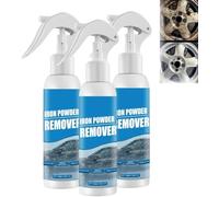 Iron Powder Remover Spray, Rust Remover for Steel & Iron, Multi-Functional Quick-Acting Rust Removal Spray Instant, Multipurpose Iron Powder Rust Remover for Car, Metal Tools & Household, 100ml (3PC)