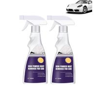 Iron Powder Rust Remover for Car,2026 New Upgrade Heavy Duty Metal Cleaner,Multi-Functional Quick-Acting Powder Remover Spray for Vehicles, Tools, Chains (2PCS)