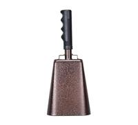 Iron Produced 10" Handbell Noise Maker Highlighting Against Slip Rubber Handle Ideal for Sporting Incidents Festivities Outdoor Tasks Handheld Handbell Shaker