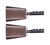 Iron Produced 10" Handbell Noise Maker Highlighting Against Slip Rubber Handle Ideal for Sporting Incidents Festivities Outdoor Tasks Decimeter Handbell