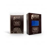 Iron Protector | 200 Card Sleeves | Perfect Fit and Blue Standard Size 66x91mm | MTG Card Sleeves Scratch-Resistant Clear Protectors for Standard TCG Decks Lorcana Collectibles