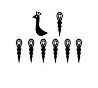 Iron Pumpkin Turkey Making Kit for Autumn Harvest Centerpiece, DIY Turkey Decor Stakes with Feathers and Wings, For Easy Assembly Garden Ornament for Halloween Porch Foyer