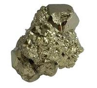 Iron Pyrite Crystal Cluster, Peru Fools Gold (Size : 300-400g) Gemstone Stone