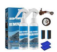 Iron Remover-Multi-Functional Quick-Acting Removal Spray 100ml Portable Remover Spray Fast-Acting Oxidation Easy to Sprays For Tools Metals and Car Parts (2pcs)
