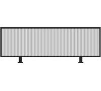 Iron Room Divider - 50x120cm Black Panel Separator for Dining & Office - Stylish Partition for Enhanced Privacy & Organization - Ideal for Restaurants & Workspaces