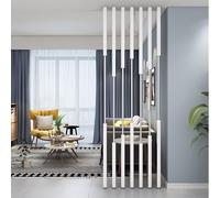 Iron Room Divider Post Set - 7-Piece Adjustable Indoor Screens 0.6m to 2.3m for Office & Home Space Partitioning - Stylish Privacy Solution