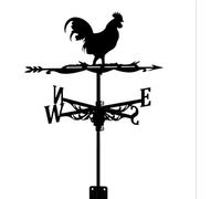 Iron Rooster Weather Vane For Sheds Home Farm Wind Direction Indicator - Outdoor Garden Decoration Retro