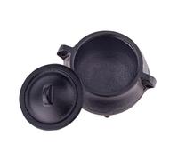 Iron Sacred Pot Incense Holder, Relaxation Through Scent, 7x6.7cm, Incense Burner, Small Three-Legged Cast Iron Pot, Meditation Companion, For Yoga Meditation Energy Cleansing