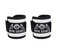Iron Saints Cable Machine Ankle Straps - Adjustable Padded Ankle Cuffs for Glute Kickbacks, Leg Extensions & Lower Body Workouts - Gym Cable Attachment (Pair) (Desert Tan - Panther)